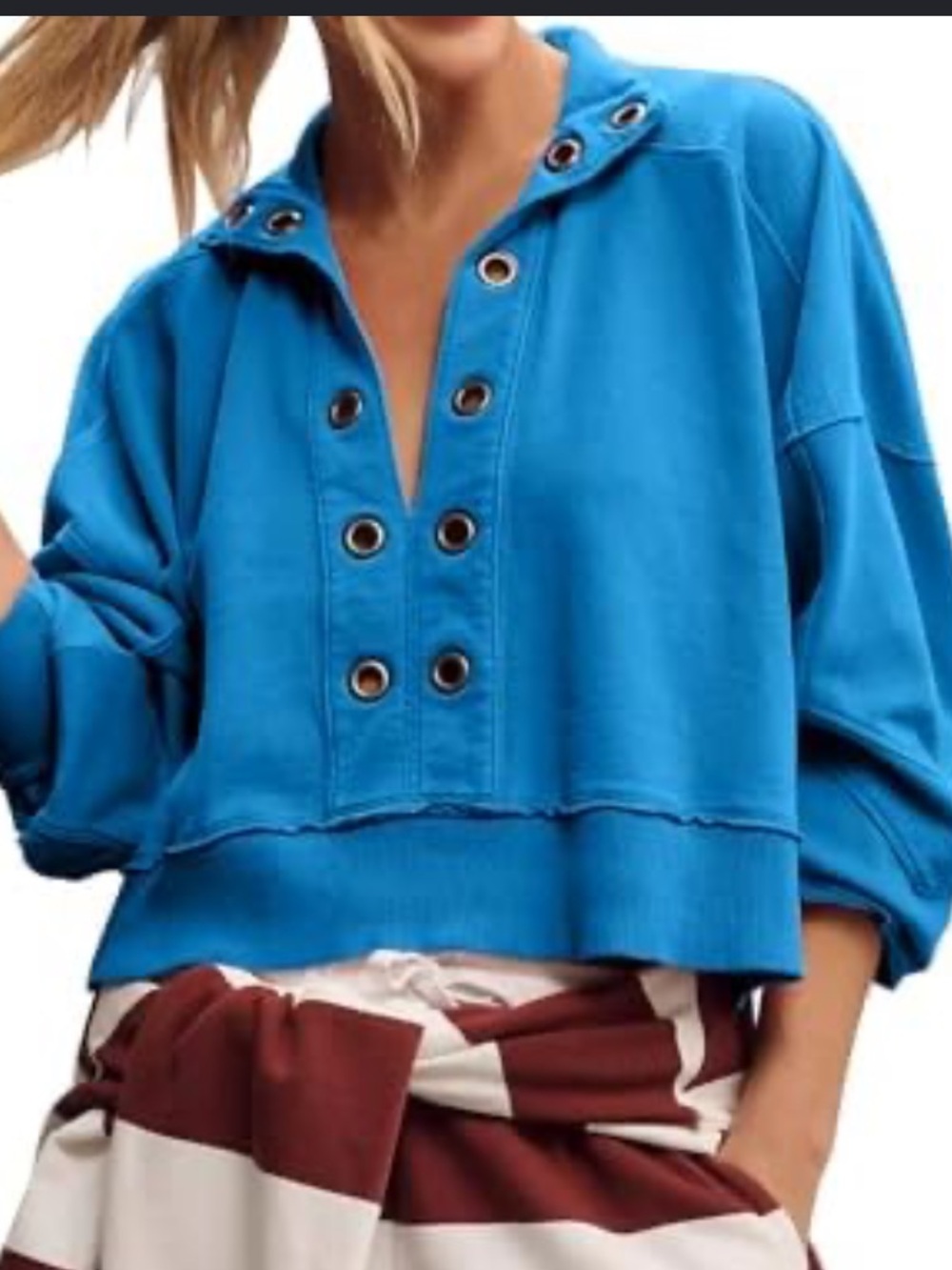 Pilcro and the Letterpress cropped sweatshirt from Anthropologie XL